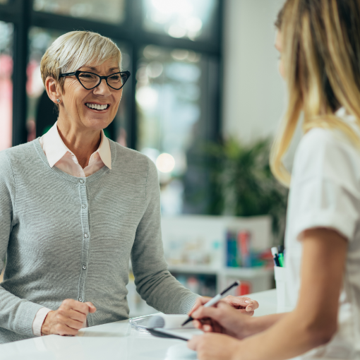 BEK employee interacting with customer