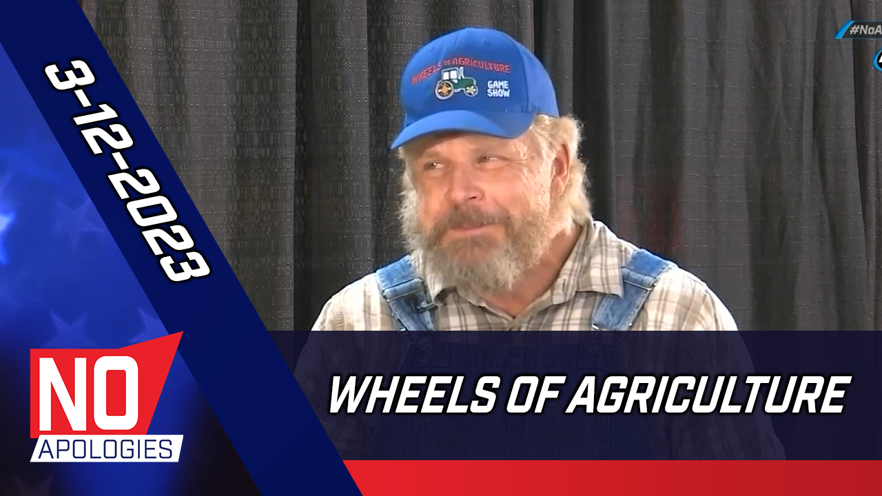 BEK News Dave Gerber with "Wheels of Agriculture" from the ND Winter Show